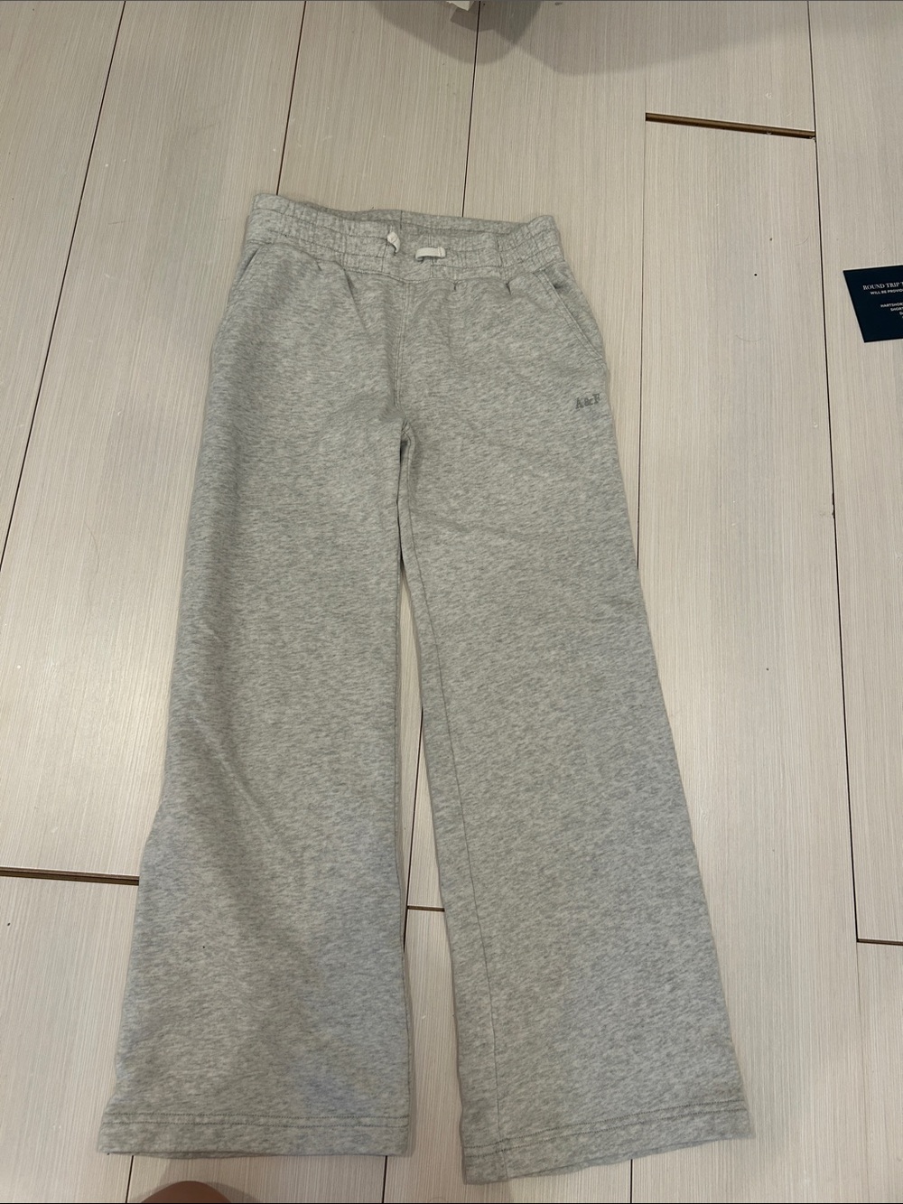 abercrombie kids Gray Wide-Leg Sweatpants